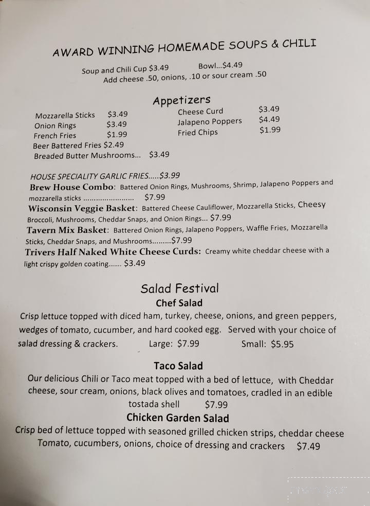 Stoney Ridge Inn - Goodman, WI menu_pic