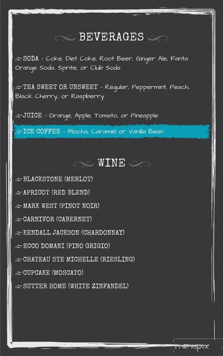 Bourbon Bar & Grill - Hanover, PA menu_pic