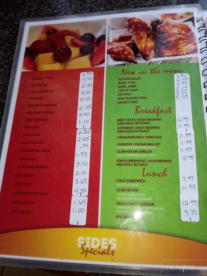 Breakfast And Burgers - Salem, OR menu_pic