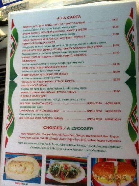 Lindo Mexico Restaurant - Tyler, TX menu_pic