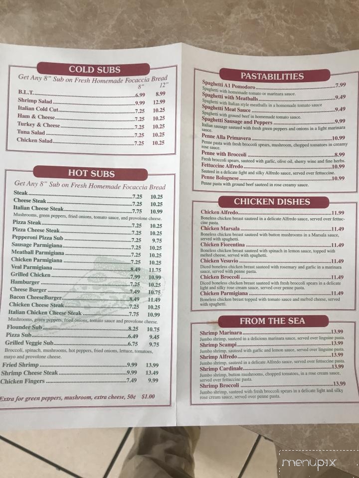 Bella Mia - Baltimore, MD menu_pic