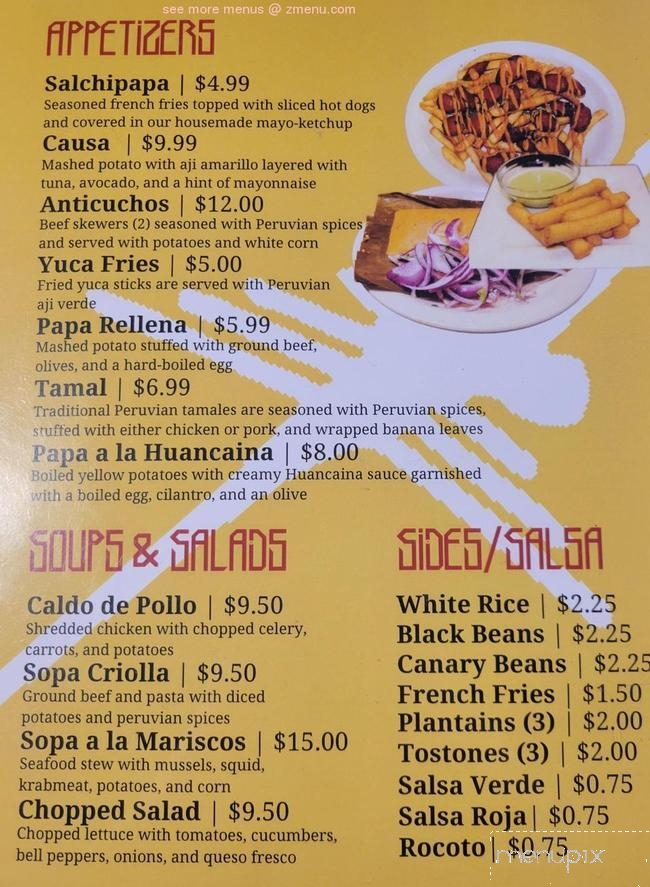 Pisco Sour - Shelbyville, KY menu_pic