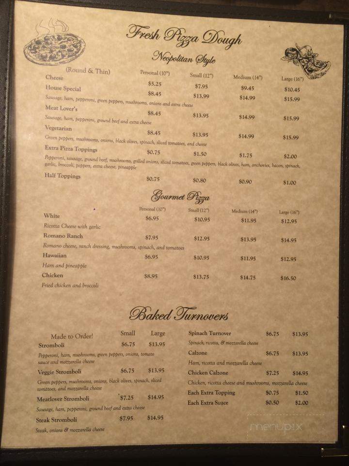 Giovanna's Italian Eatery - Madison, VA menu_pic
