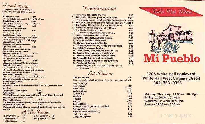 Mi Pueblo Mexican Restaurant - White Hall, WV