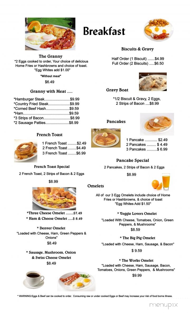 Two Seasons Cafe - Mesa, AZ menu_pic