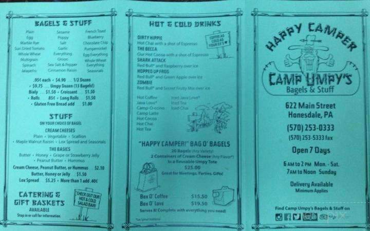 Camp Umpy's Bagel and Stuff - Honesdale, PA