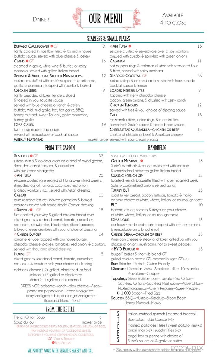 Four Blooms - Drums, PA menu_pic