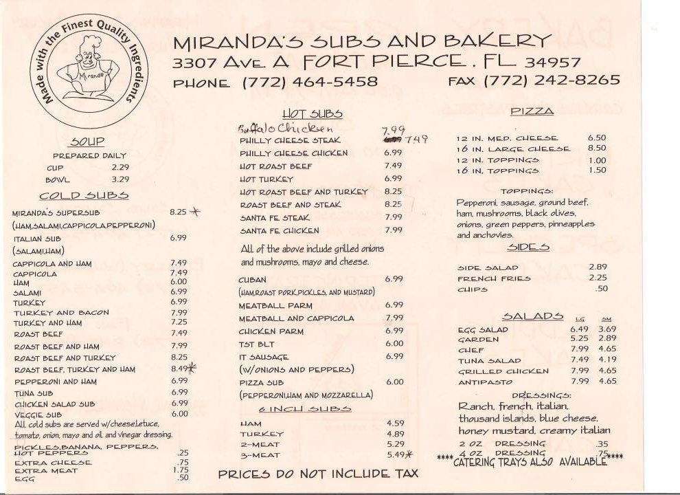 Miranda Bakery Shop - Fort Pierce, FL