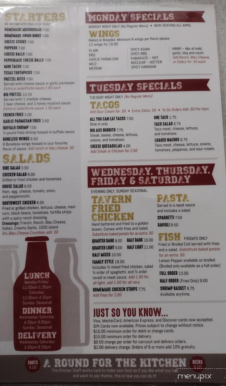 Jake's Pourhouse - La Salle, IL menu_pic