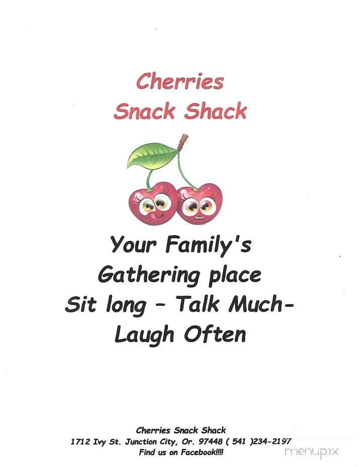 Cherries Snackshack - Junction City, OR menu_pic