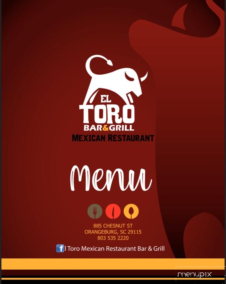 El Toro Mexican Restaurant Bar & Grill - Orangeburg, SC menu_pic