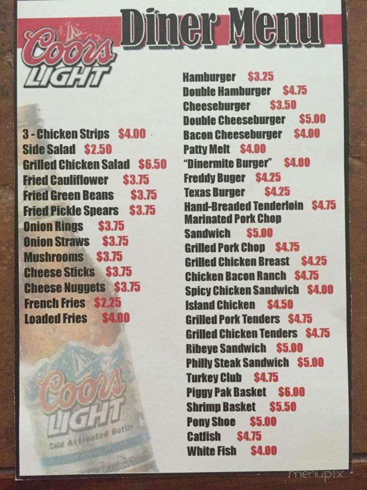 Diner - Jerseyville, IL menu_pic
