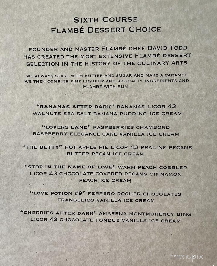 Flambe After Dark - Fort Walton Beach, FL menu_pic