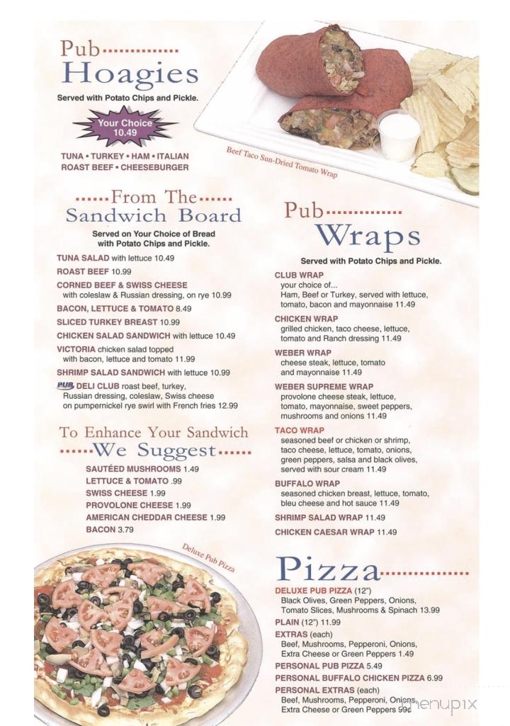 The Pub Neighborhood Grill & Bar - Quakertown, PA menu_pic
