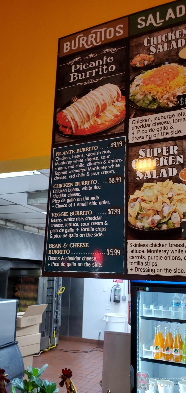 Juans Super Pollo - Yucaipa, CA menu_pic