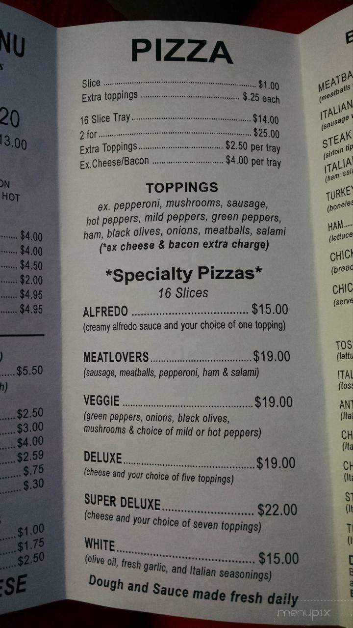 Carlinis Pizza Shop - Shadyside, OH menu_pic