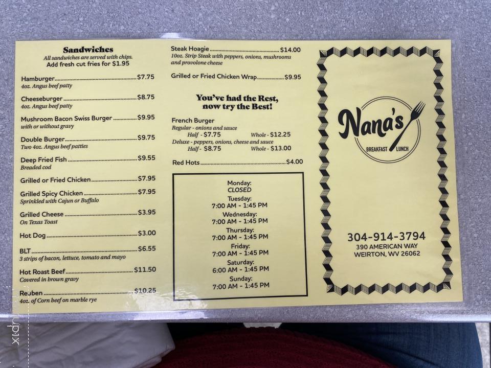 Nana's Lunch Box - Weirton, WV