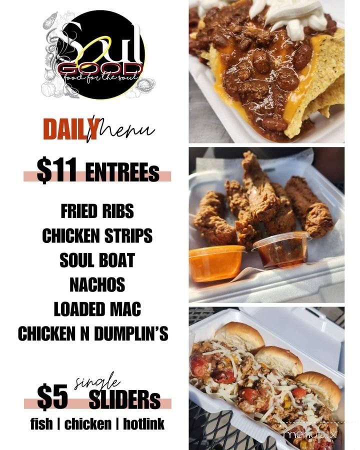 Soul Good - Tulare, CA menu_pic