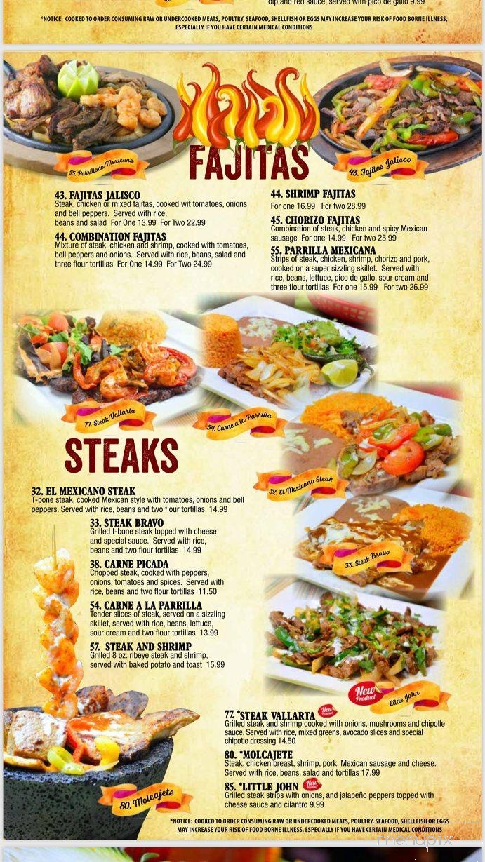 El Sombrero Mexican Restaurant - Mccomb, MS menu_pic
