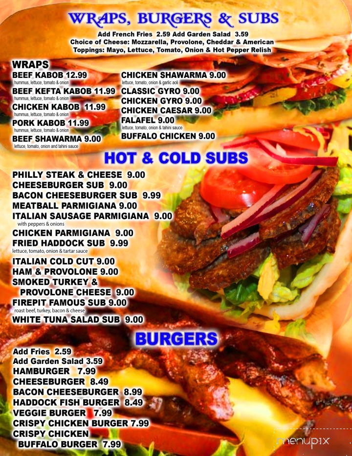Firepit Rotisserie and Grill - Hanover, PA menu_pic