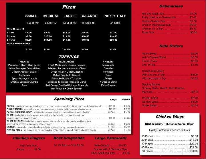 Pizza Picco - Saint Catharines, ON menu_pic