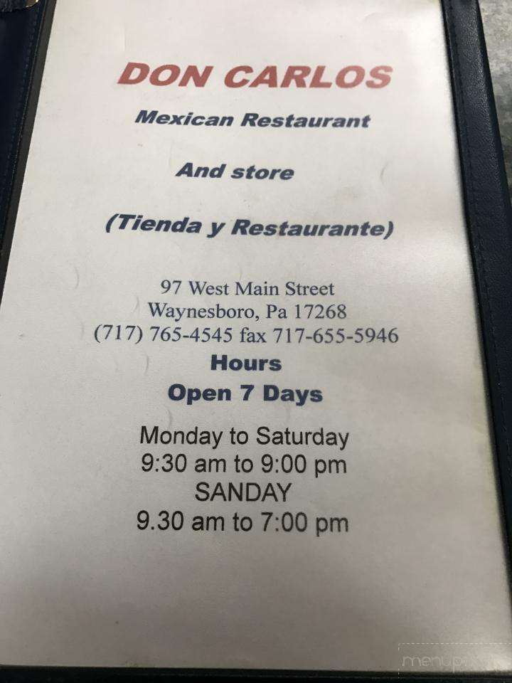 Don Carlos Tienda Y Restaurant - Waynesboro, PA