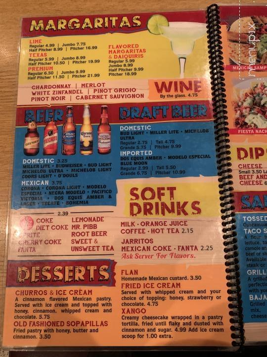 Agaves - Hebron, KY menu_pic