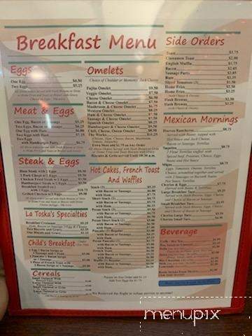 La Toska - Cedar Hill, TX menu_pic