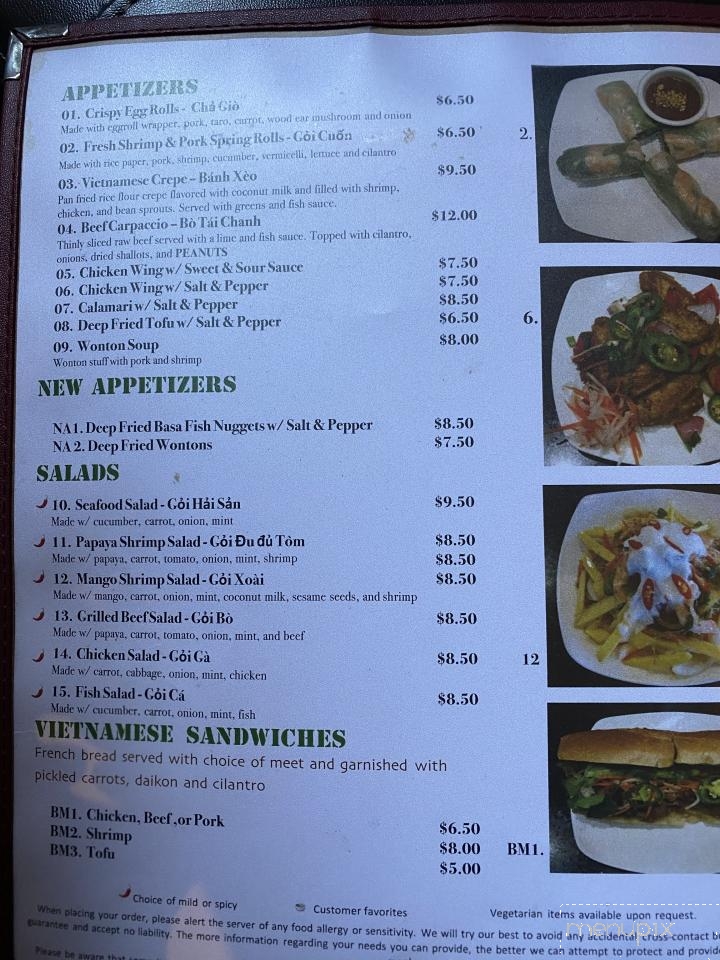 CreAsian Bistro - Pittsburg, CA menu_pic