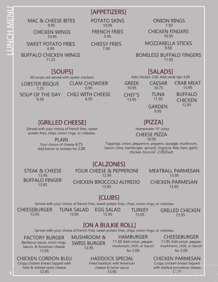 The Omelet Factory - Pembroke, MA menu_pic