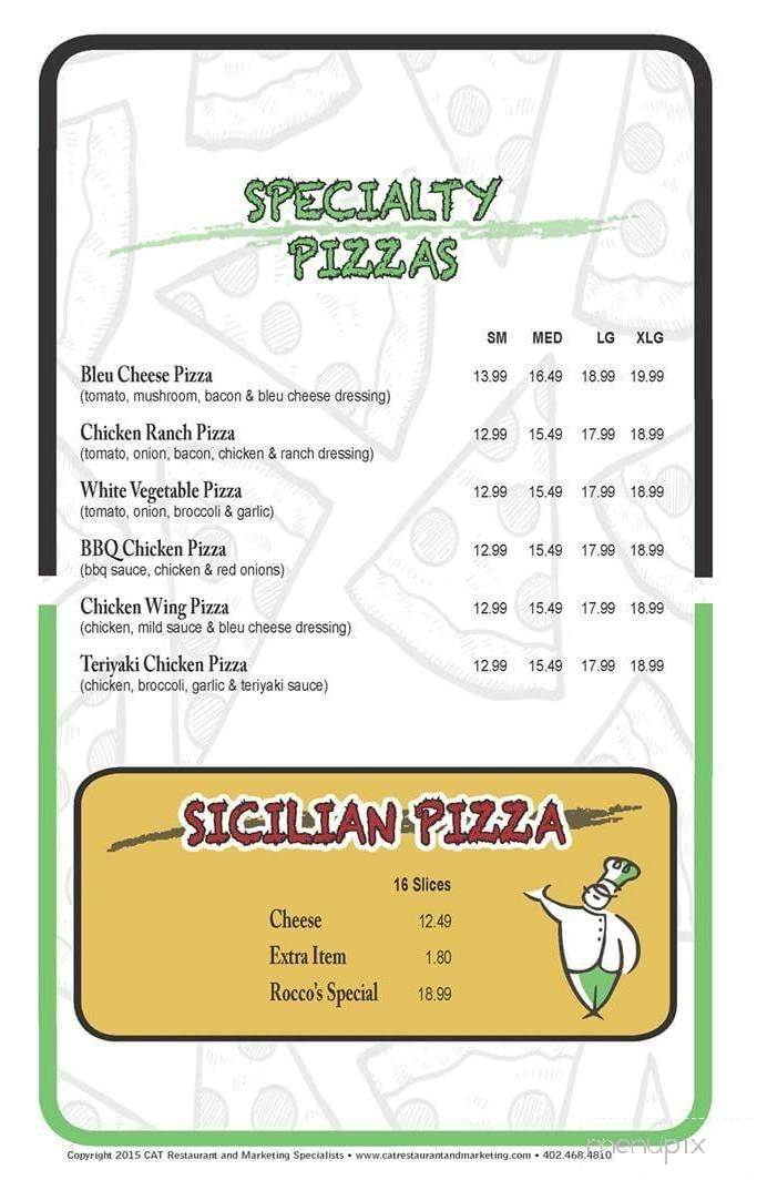 Rocco's II - Lake Luzerne, NY menu_pic