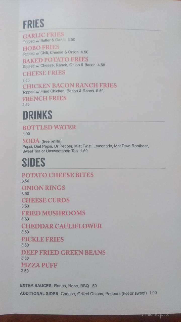 Happy Hobos Little Red Caboose - Putnam, IL menu_pic