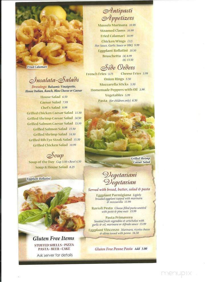 Vincenzo's Italian Cuisine - Williamsport, PA menu_pic