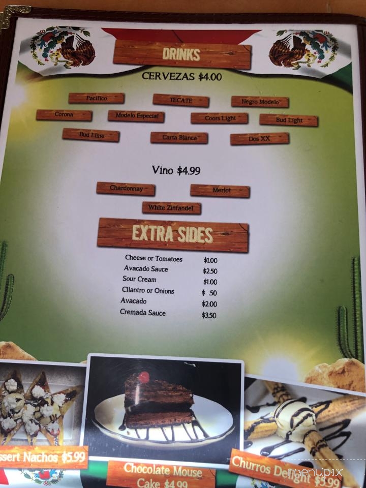 El Pique Family Restaurant - Dallas, OR menu_pic
