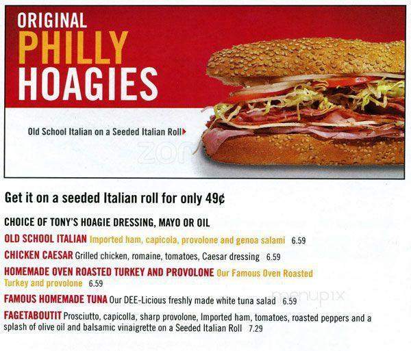 Tony Roni's Willow Grove - Willow Grove, PA menu_pic