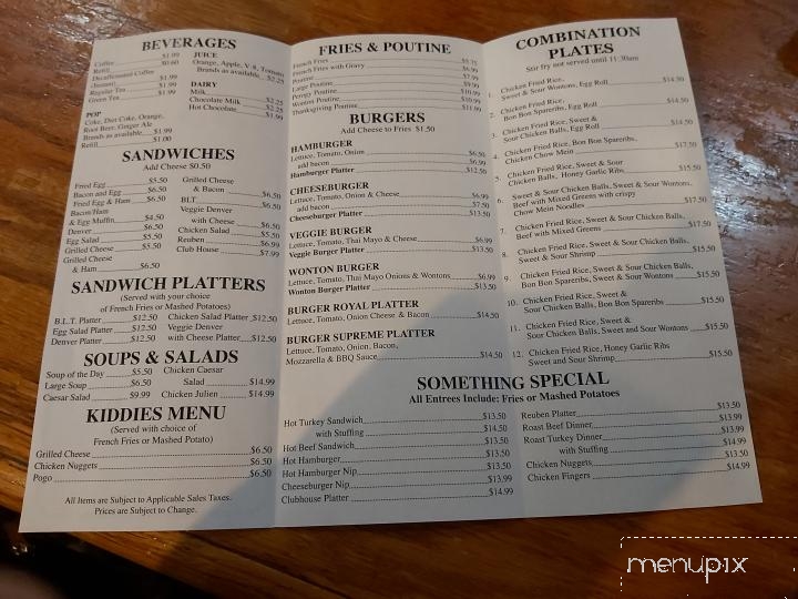 J J's Family Restaurant - Thunder Bay, ON menu_pic
