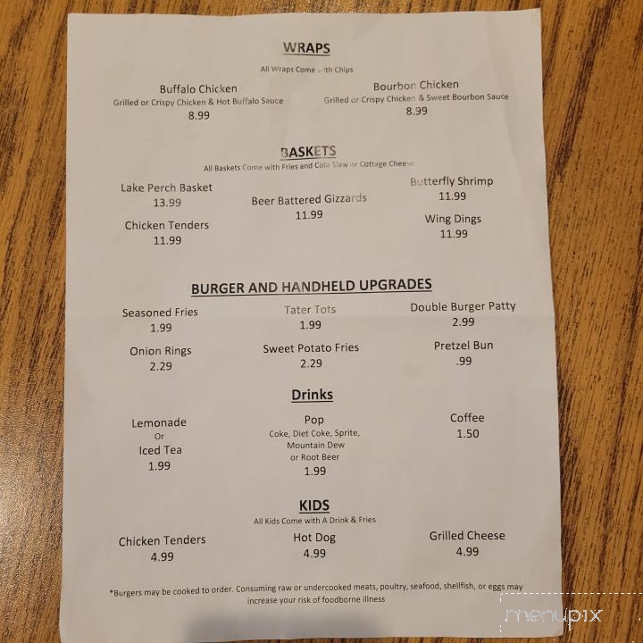 Olde Towne Tavern - Hastings, MI menu_pic