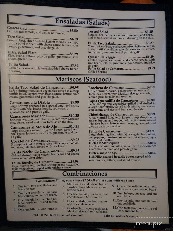 Taqueria El Mariachi - Danville, AR menu_pic