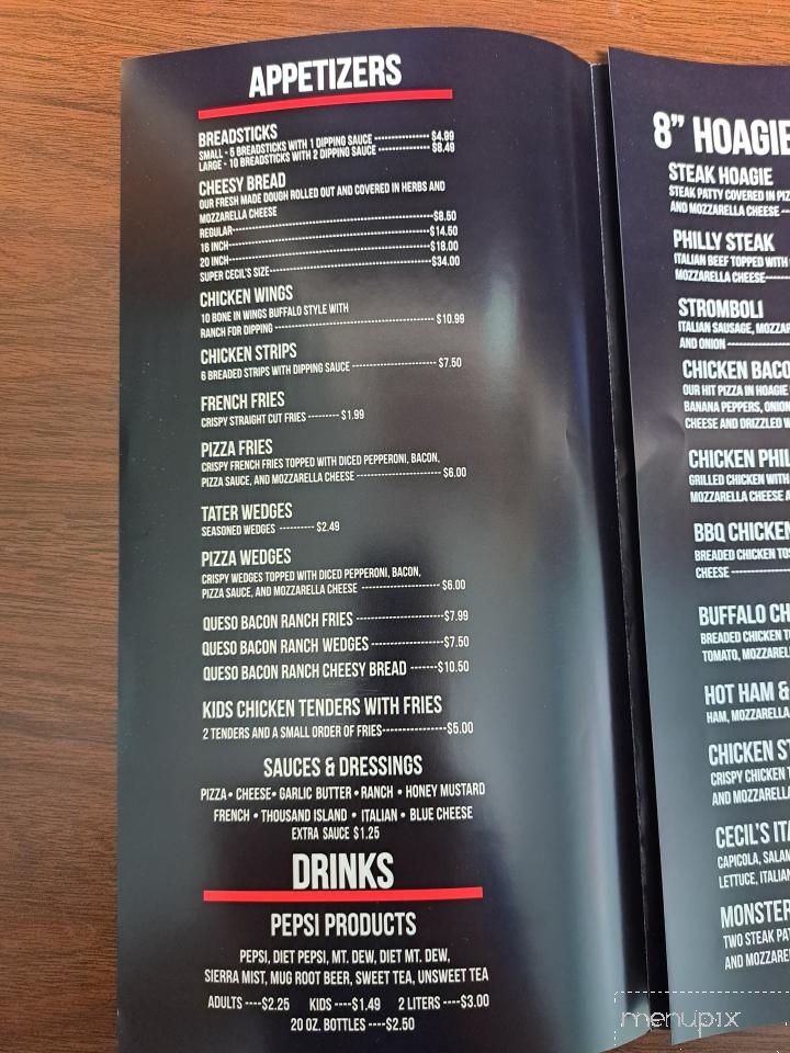 Cecil's Slice of Pie - Versailles, IN menu_pic