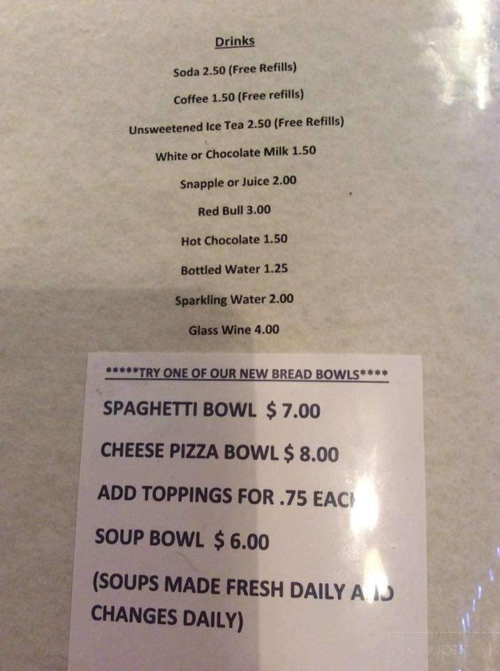 Top Of The Hill Grill - Johnstown, NY menu_pic
