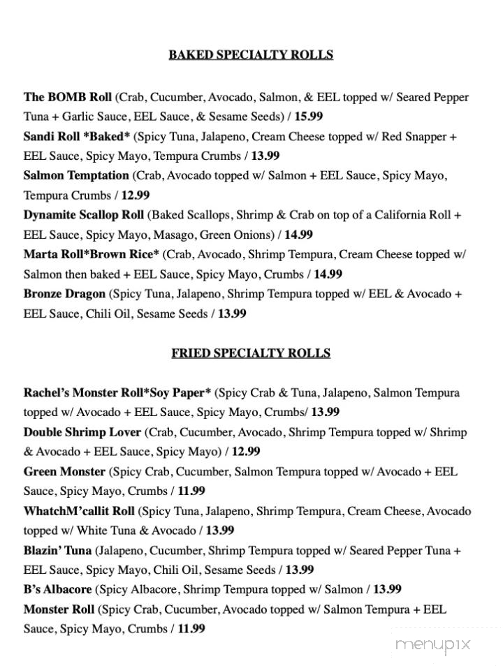 Sushi Plus - Helendale, CA menu_pic
