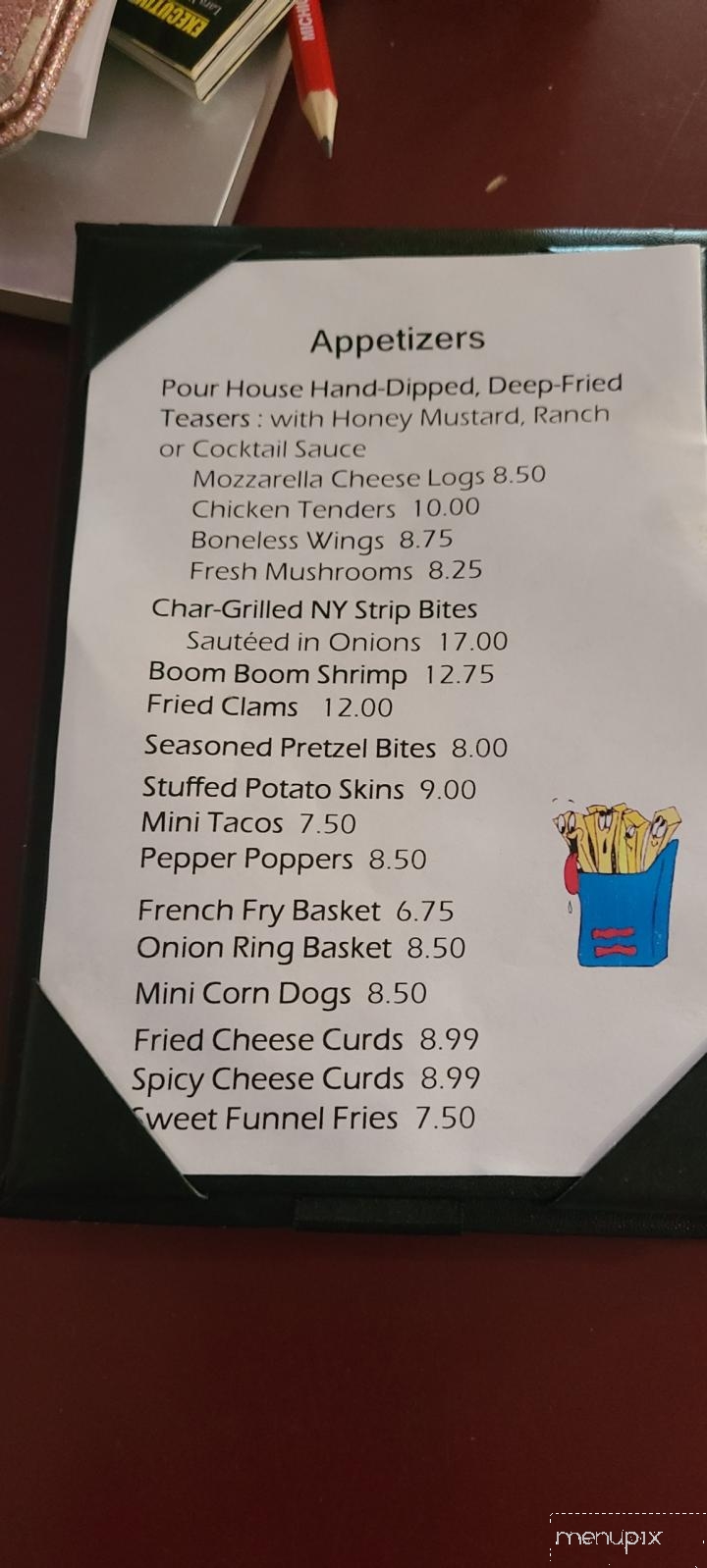 M55 Pour House - Houghton Lake, MI menu_pic
