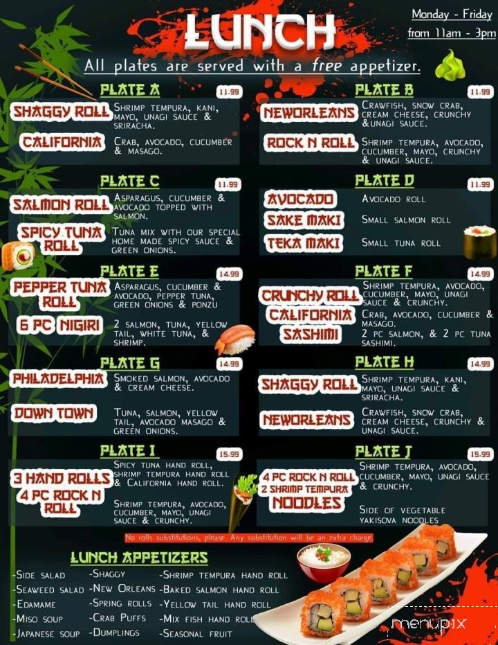 Deer Park Sushi - Deer Park, TX menu_pic