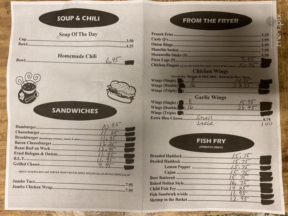 Meadowbrook Restaurant & Bar - Derby, NY menu_pic