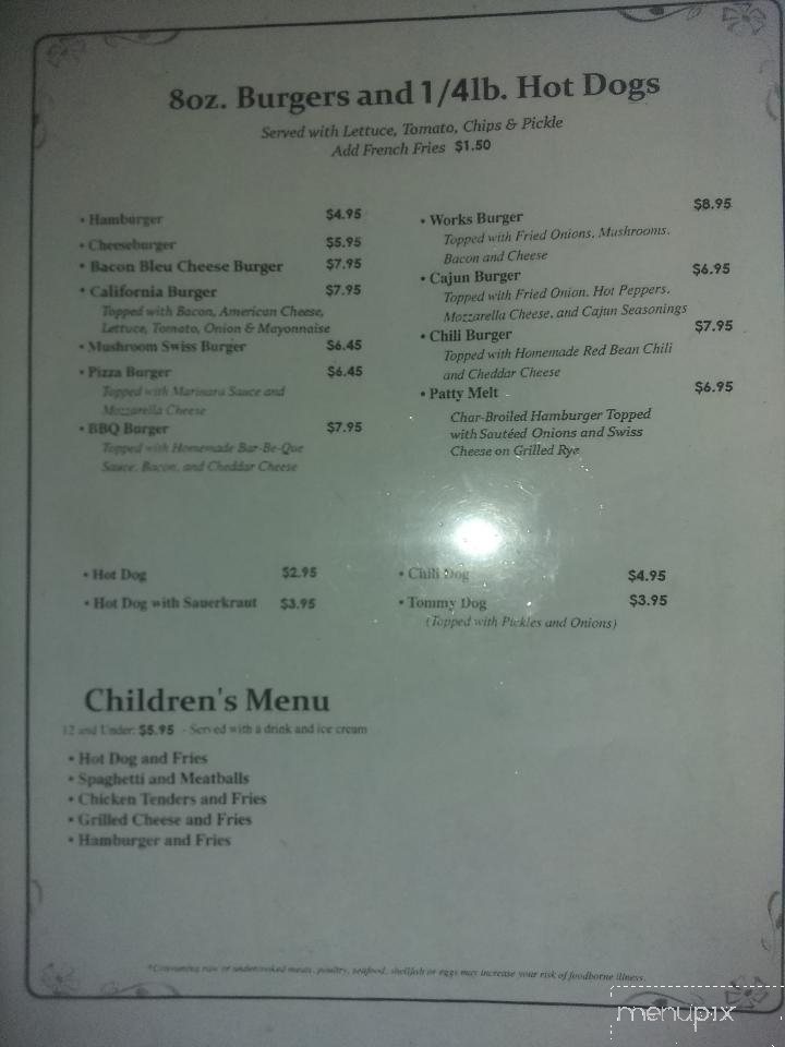 Tom's Country Kitchen - Mountainhome, PA menu_pic