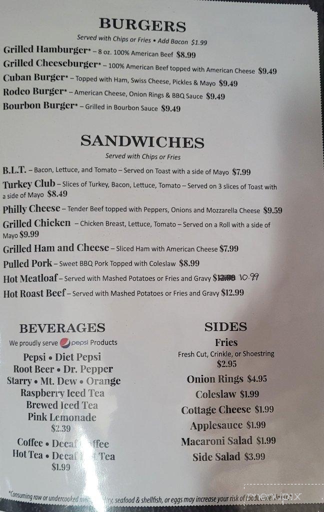 Courtyard Family Restaurant - Smethport, PA menu_pic
