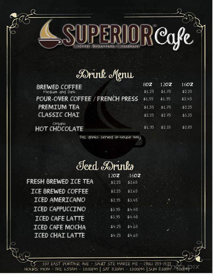 Superior Cafe - Sault Ste Marie, MI menu_pic