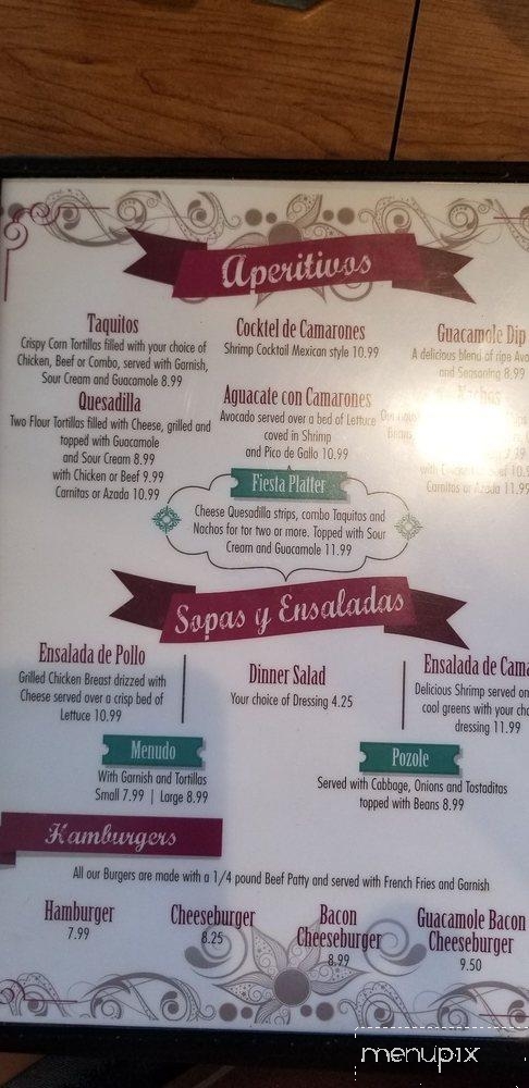 Las Cazuelas Restaurant - Nipomo, CA menu_pic