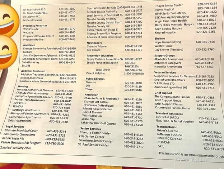 El Rincon Azteca - Chanute, KS menu_pic