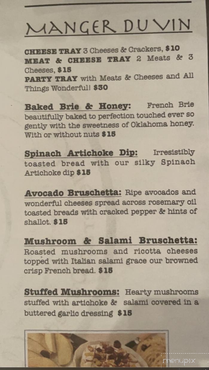 Shakespeare Wine Company - Chickasha, OK menu_pic